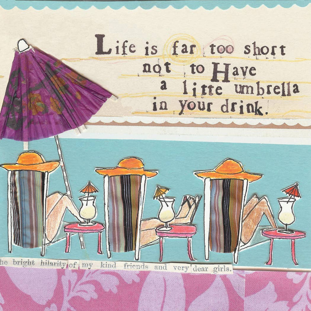 Boston International IHR - Little Umbrella Beverage/Cocktail Paper Napkins