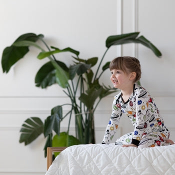 Peregrine Kidswear - Space Doodle Two-Piece Bamboo Pajamas
