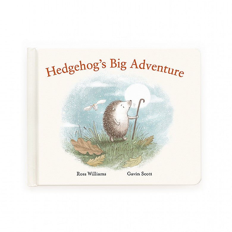 JellyCat - Hedgehog's Big Adventure book
