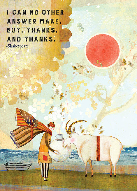 Sacred Bee Card No. 446 Thanks & Thanks