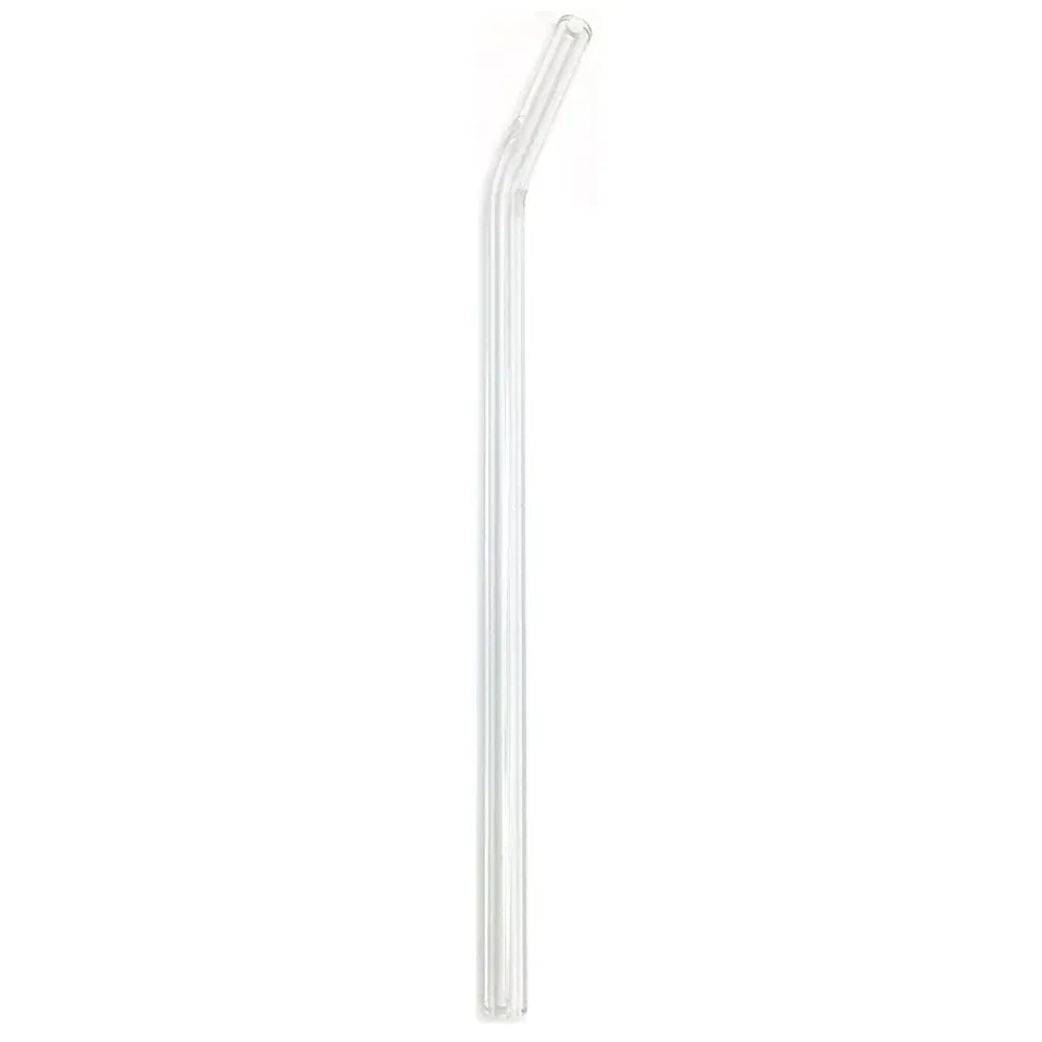 Bent glass straw