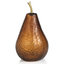 Zodax - Amber Glass Pear, Large