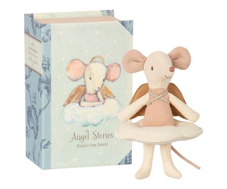 Maileg - Angel Mouse, Big Sister Book