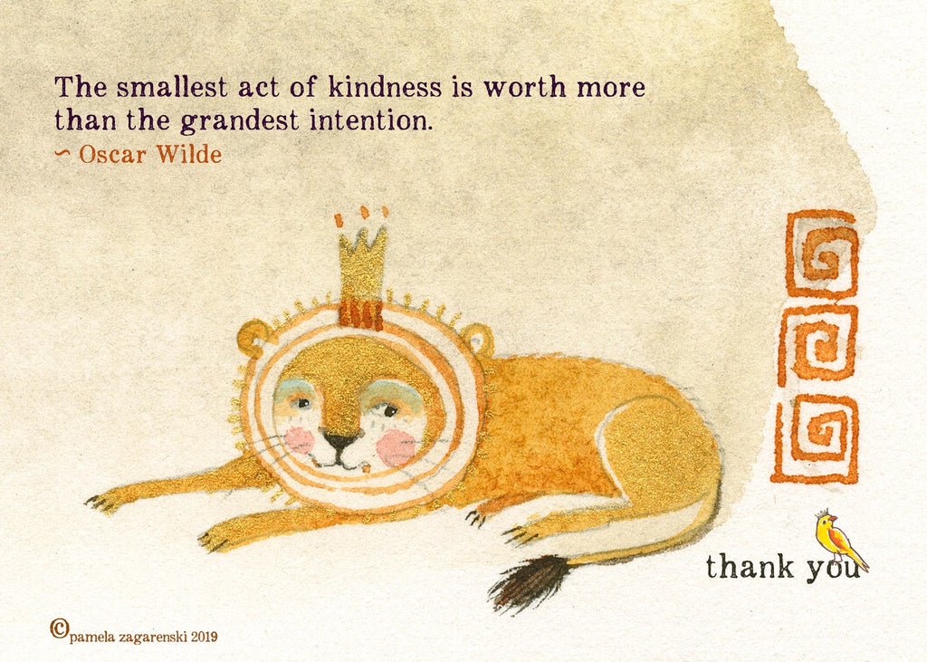 Sacred Bee Card No. 510 Thank-You Lion