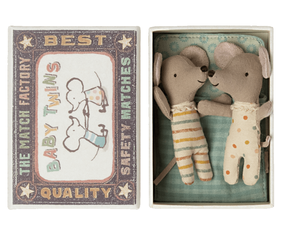 Maileg - Baby Twin Mouse in Box