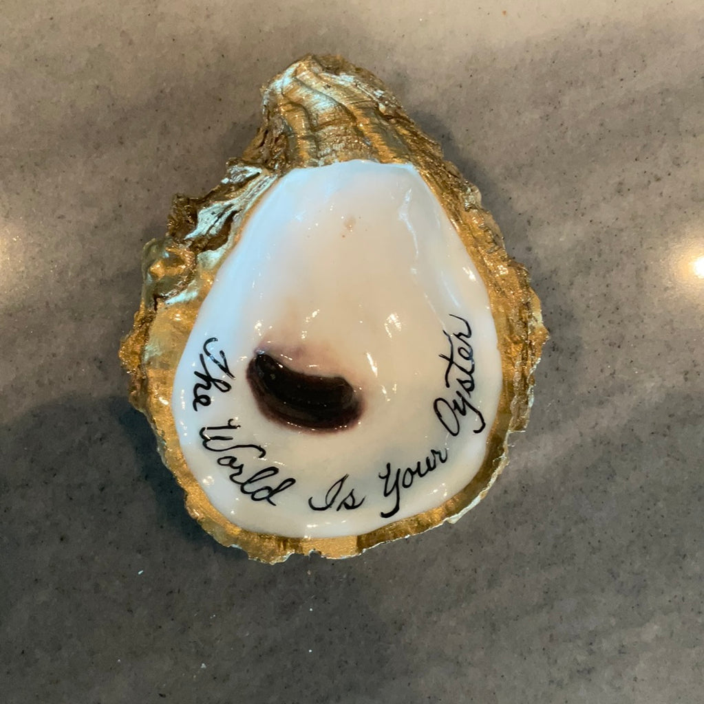 Grit and Grace Studio - Inscribed Oyster Jewelry Dish