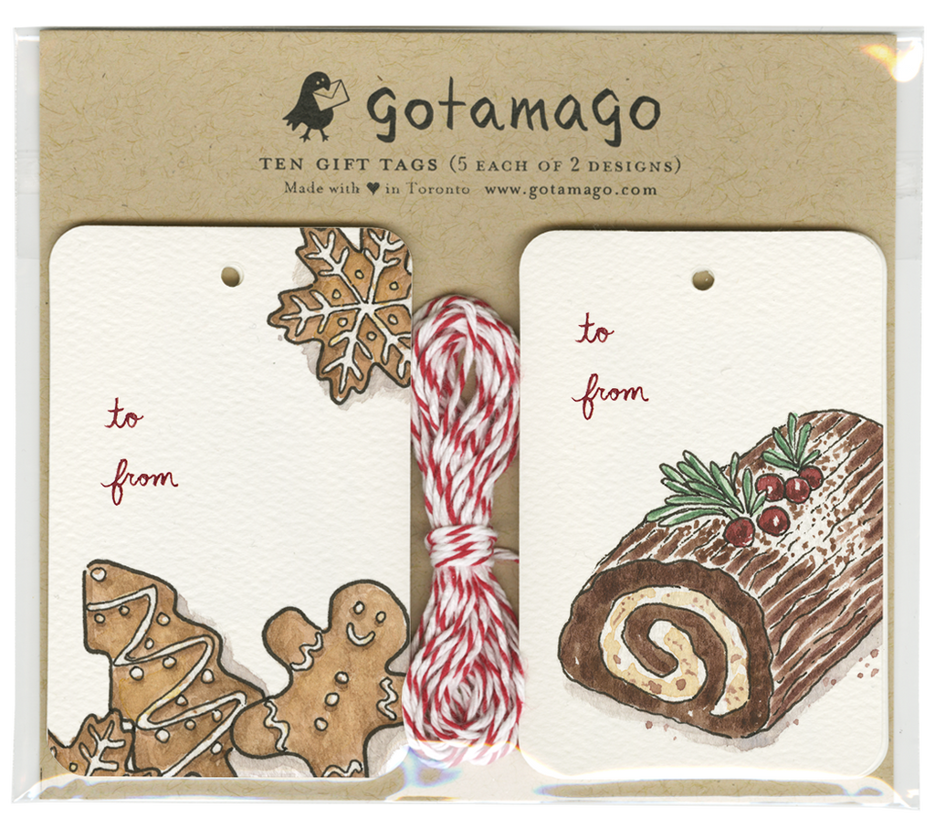 Gotamago - Holiday Treats Gift Tags