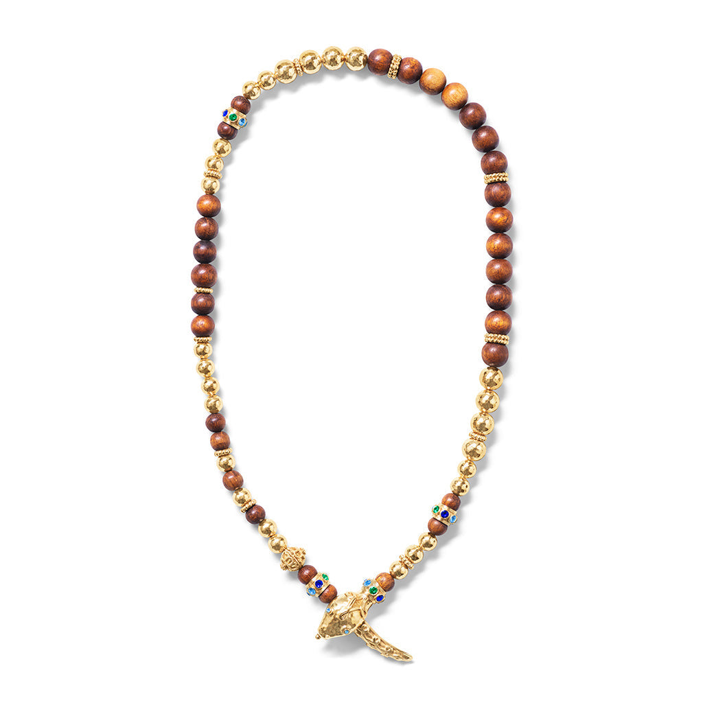 Capucine De Wulf - Serpentina Jeweled Lariat Necklace