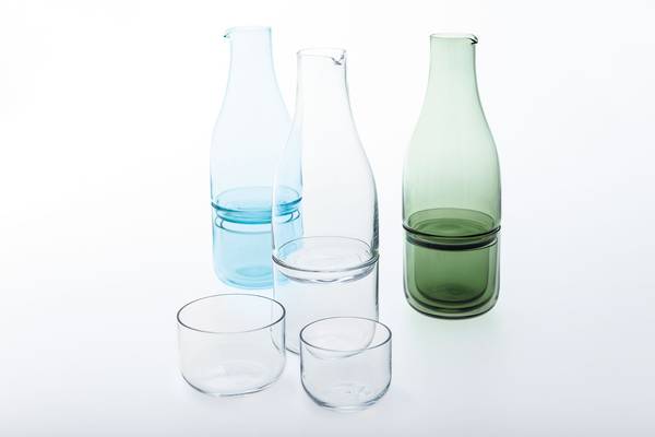 Sghr Glassware - Suke (Sake) Bottle & Cups/ 4 piece set