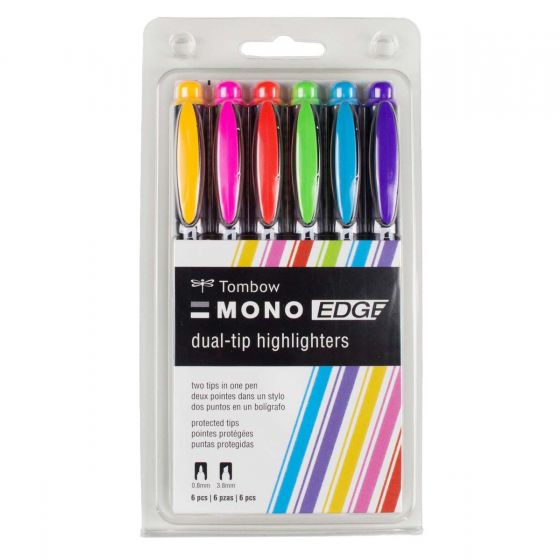 Tombow - MONO Edge Highlighter - 6 Pack