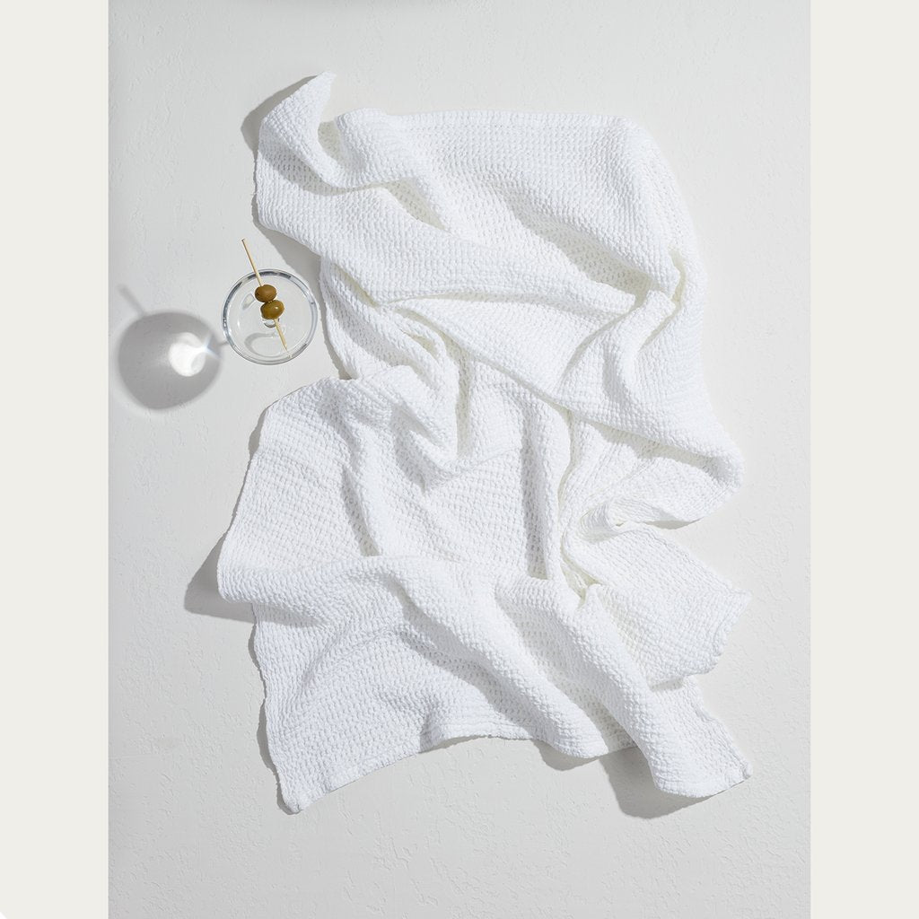 Hawkins New York | Simple Waffle Bath Towel Black